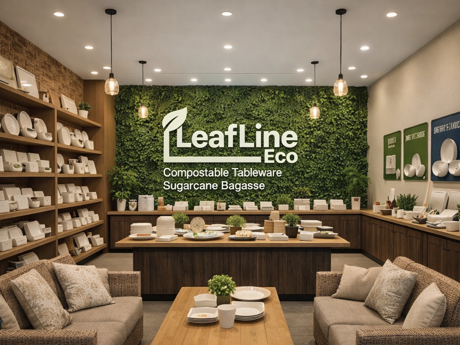 Leafline Eco showroom right